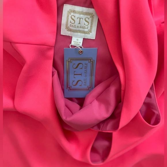 Sail to Sable pink criss cross back shift dress new with tags size 6 - Picture 4 of 4